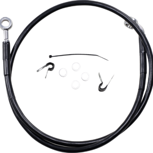 Brake Line - Front - Black - +2" - '04-'10 XL
