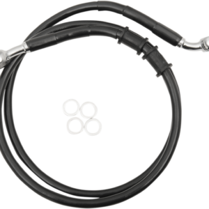 Brake Line - Front - +10" - Black - XL