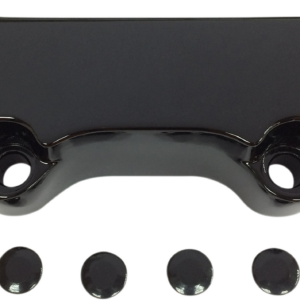 Handlebar Clamp - Scalloped - Black