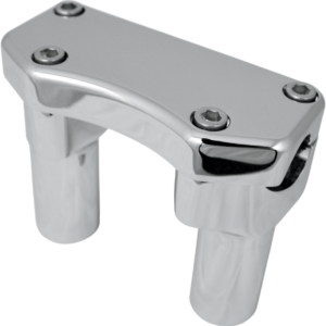 Handlebar Riser & Top Clamp Kit - 3" - Buffalo - Chrome