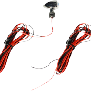 Micro Turn Signals - Red -Chrome