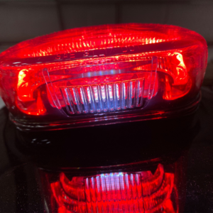 Taillight - with Bottom License Plate Illumination Window - Smoke