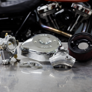 Super E Carburetor with Stealth Air Cleaner Kit - Chrome - Twin Cam