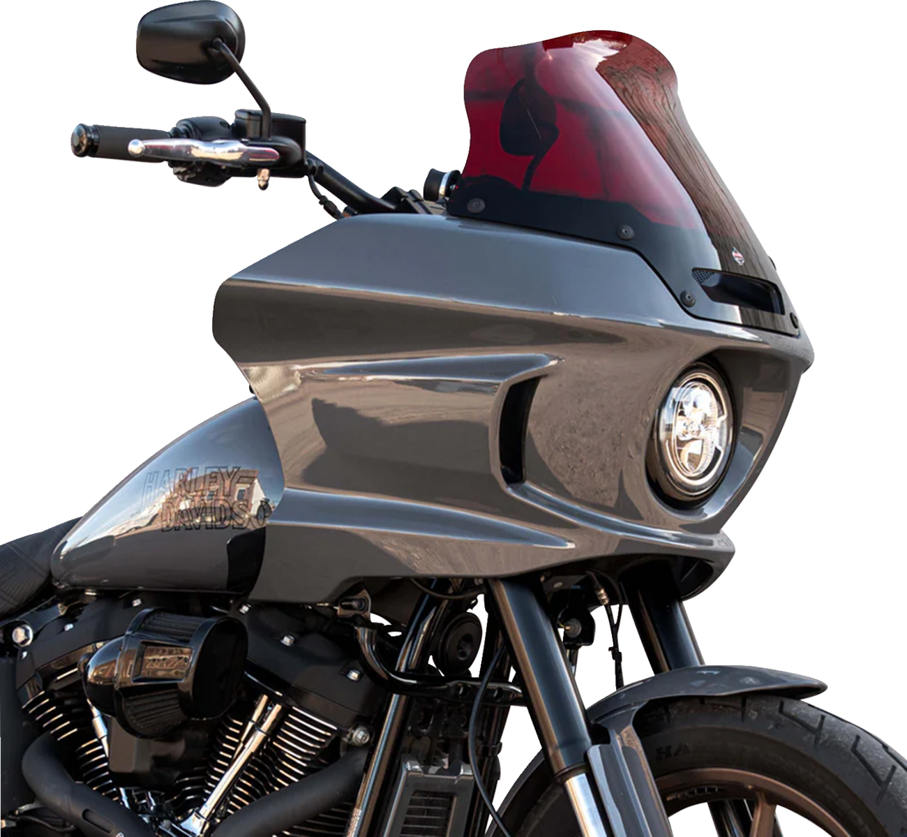 Kolor Flare® Windshield - 8" - Red - '22-'25 FXLRST