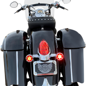 ProBEAM® Bullet Ringz™ LED Turn Signals - Chrome/Red