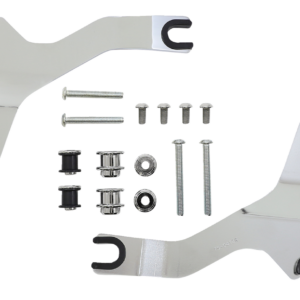 Backrest Kit - 14" - Chrome - Sportster