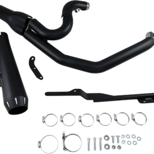 2:1 Exhaust - Black - Megaphone - Short - '91-'05 FXD