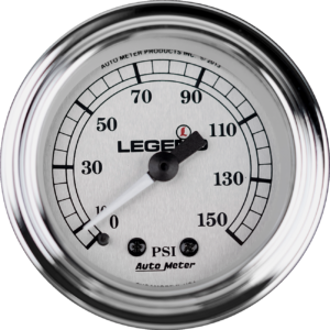 Fairing Mounted LED Backlit PSI Gauges - Silver