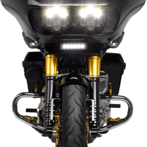 Kolor Flare® Windshield - 6" - Yellow - '15-'25 FLTR