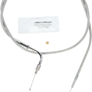 Stainless Steel Idle Cable - Cruise - +8" - '02-'06 FLH