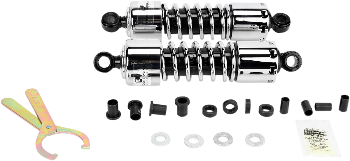 412 Series Shock - 11" - Standard - Chrome - H-D