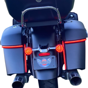 Saddle Bag Lights - Red Lens - Indian