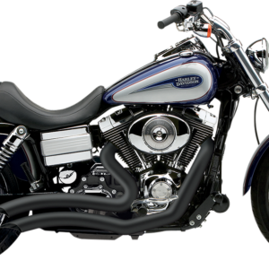 Speedster Swept Short Exhaust - Black - '12-'17 Dyna