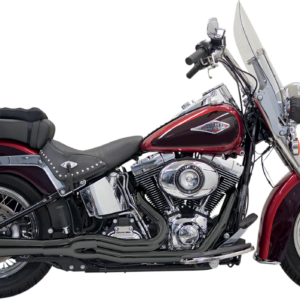 Mega Power Exhaust - Black - Short - FXS/FLS