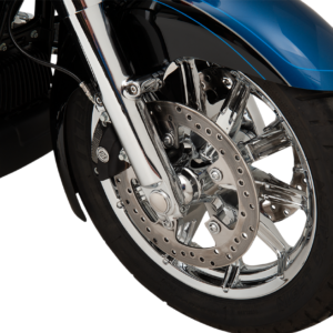 Axle Kit - Flush Mount - Front - Black w/Polished End Caps