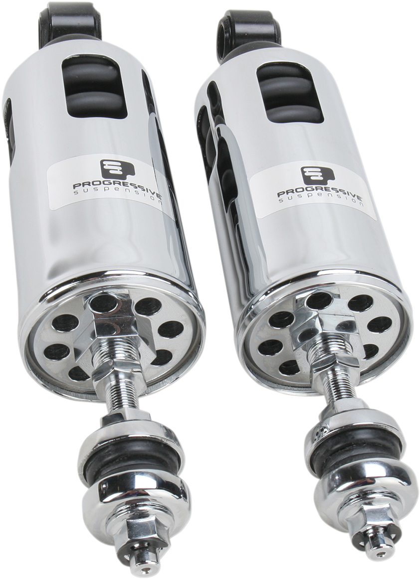 422 Series Adjustable Shocks - 1,117 lb/in - Chrome - Heavy-Duty