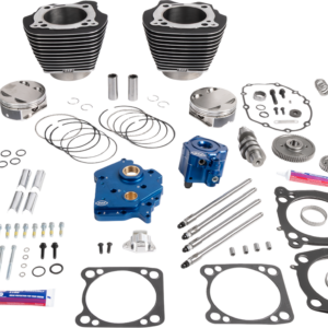Power Pack - Oil Cooled - 496 Chain Drive - Wringkle Balck w/highlight - M8