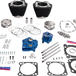 Power Package - Oil Cooled - 496 Chain Drive - Wrinkle Black w/o Highlight - M8