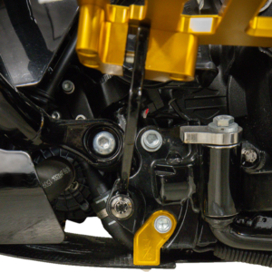 Skid Plate - Carbon Fiber/Forged - With Gold Brackets - FLHX/FLTRX