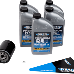 Full Synthetic Oil Change Kit - 20W50 - M8 - Black Filter