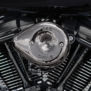 Stealth Mini Teardrop Air Cleaner Cover - M8 - Lava Chrome