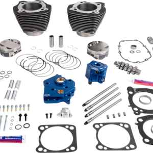 Power Package - Water Cooled - 496 Chain Drive - Wrinkle Black w/Highlight - M8