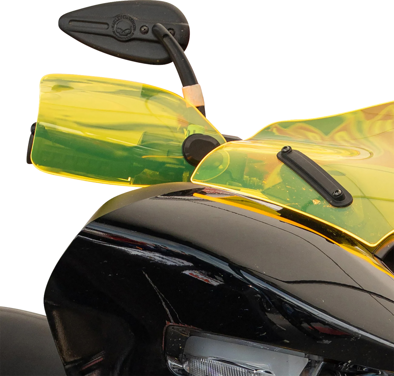 Flare® Handguards - Harley-Davidson Hydraulic Clutch - Yellow Ice