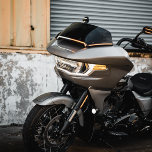 LED Fork Light - Amber - Black