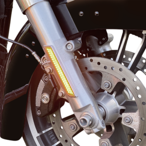 LED Fork Light - Smoke - Chrome