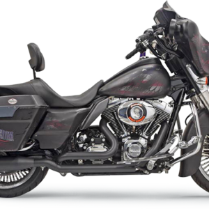 True-Dual Down Under Headpipes - Black - FL '09-'16