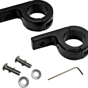 P-Clamp Mounts - Fog Light - Gloss Black - Harley-Davidson®