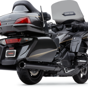 4" Slip-On Mufflers - Dual Cut - Black - GL 1800
