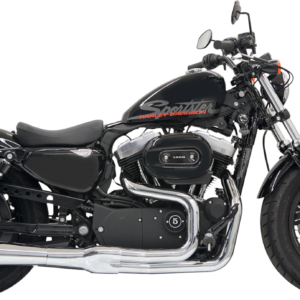 Mega Power Exhaust - Chrome - Short - '04-'13 XL with Mid/Forward Controls