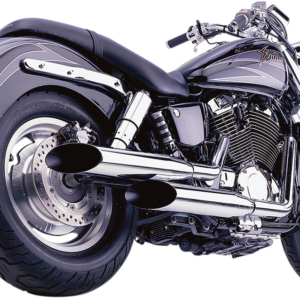 Classic Deluxe Exhaust - Chrome - VT1100