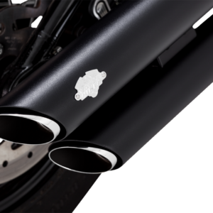 3" Twin Slash Slip-On Mufflers - Black