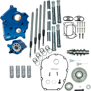 Cam Chest Kit - Oil Cooled - Gear Drive - 475 Cam - Chrome Pushrod Tubes - M8