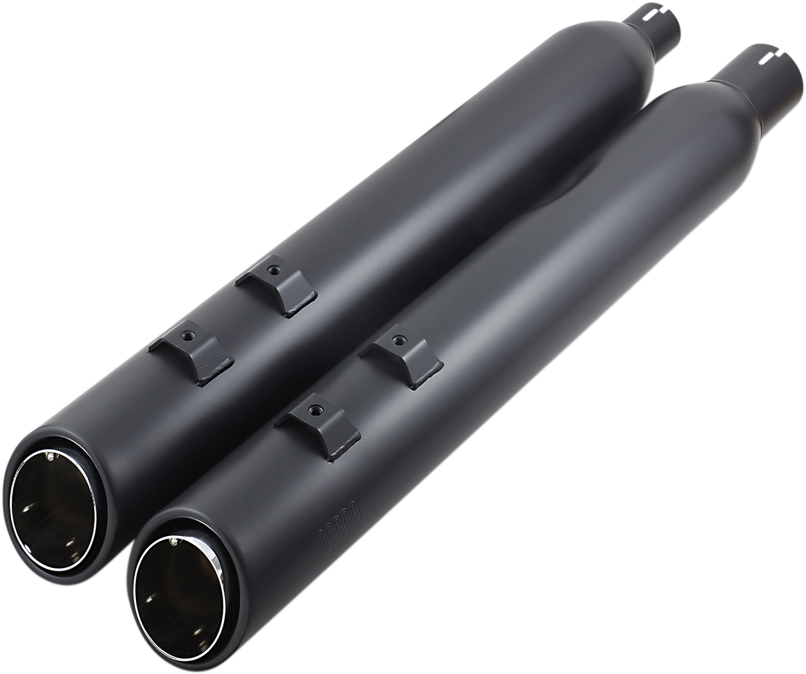 909 Uppercut Slip-On Mufflers - M8 FL - Raven Black