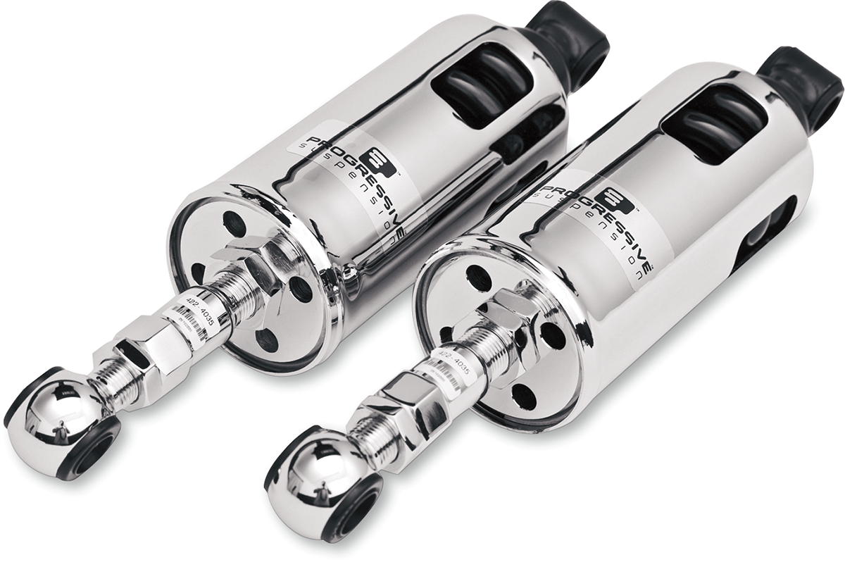 422 Series Adjustable Shocks - 950 lb/in - Chrome - Standard