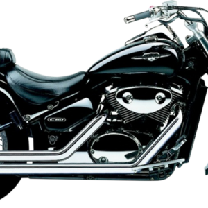 Streetrod Straight Cut Exhaust System - Chrome