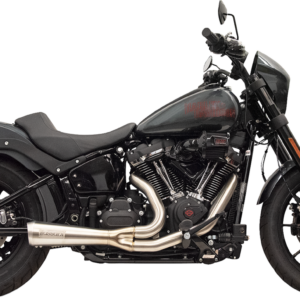 2-into-1 Ripper Exhaust System with Megaphone Muffler - Short - Stainless - 49-State - M8 Softail