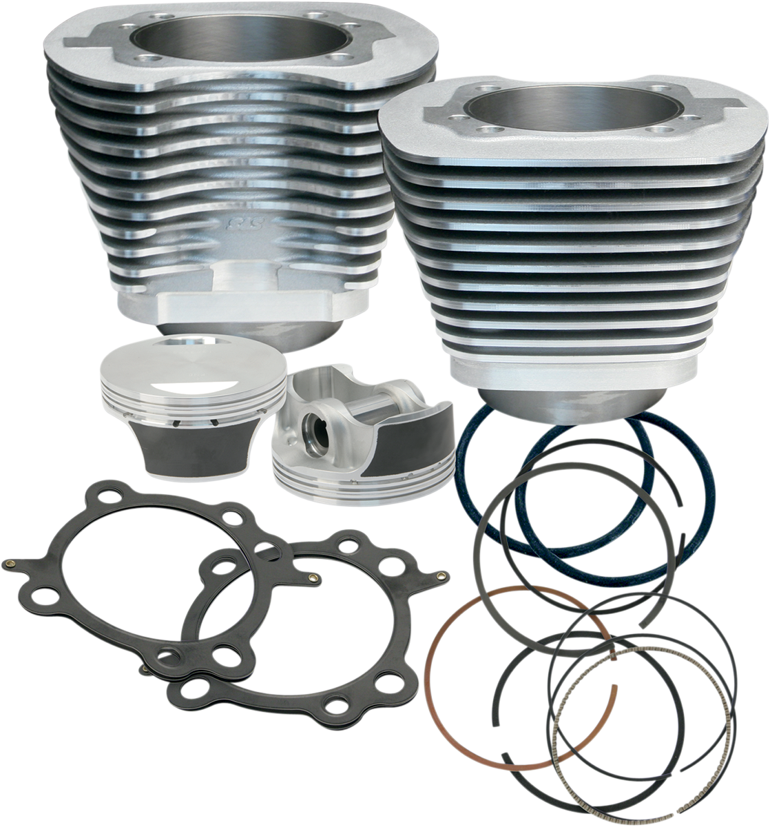 106" Big Bore Cylinder Kit - Silver - Twin cam
