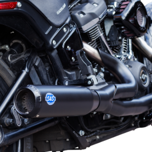 2-into-1 Qualifier Exhaust System - 50-State - Black - Softail
