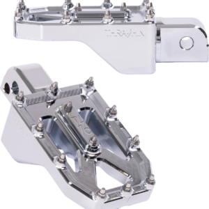 Aggressor Foot Pegs - Rear - Chrome - FL/FX '18-'25