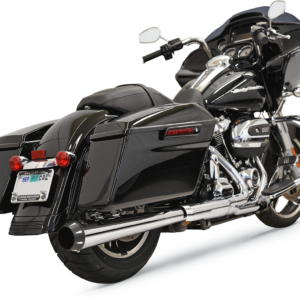 2-into-1 Crossover Eliminator with 4"DNT® Slip-On Muffler - Chrome - Megaphone