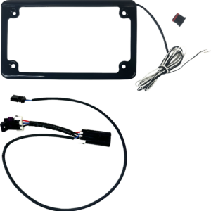 Lighted License Plate Frame - Gloss Black - Maverick
