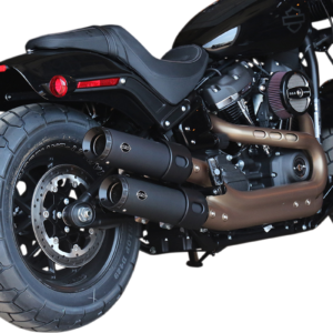 Grand National Slip-On Mufflers - Guardian Black - FXFB