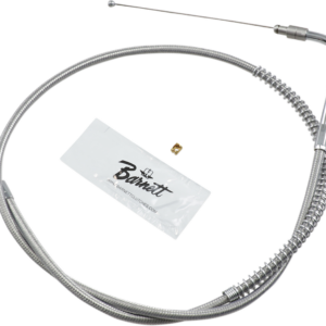 Stainless Steel Throttle Cable - +6" - '06-'17 Softail/Dyna