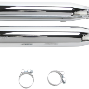 Slip-On Mufflers with Race-Pro Tips - 3" - Chrome - '04-'13 XL
