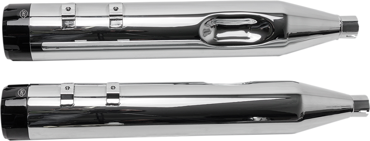 4-1/2" MK45 Performance Mufflers - Chrome with Black Thruster
