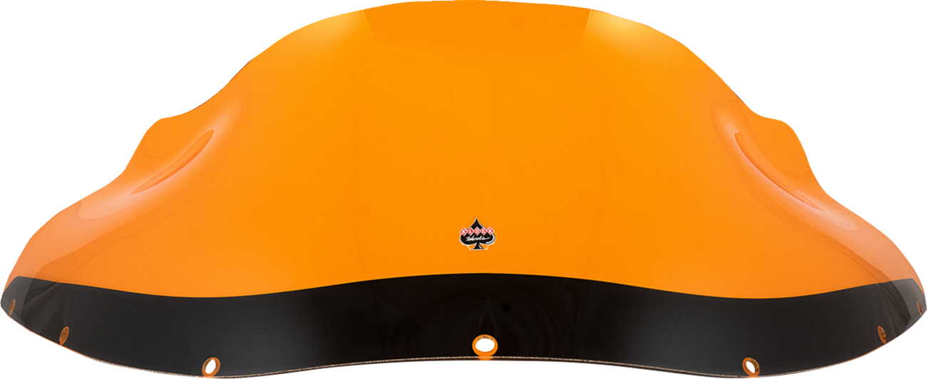 Kolor Flare® Windshield - 9" - Orange - FXRP